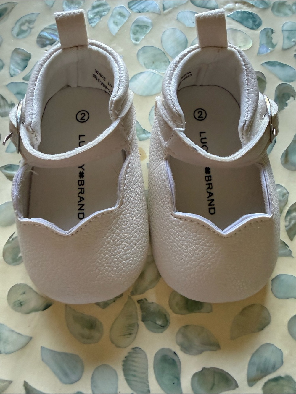Lucky Brand Cream Baby Mary Jane Style Shoes